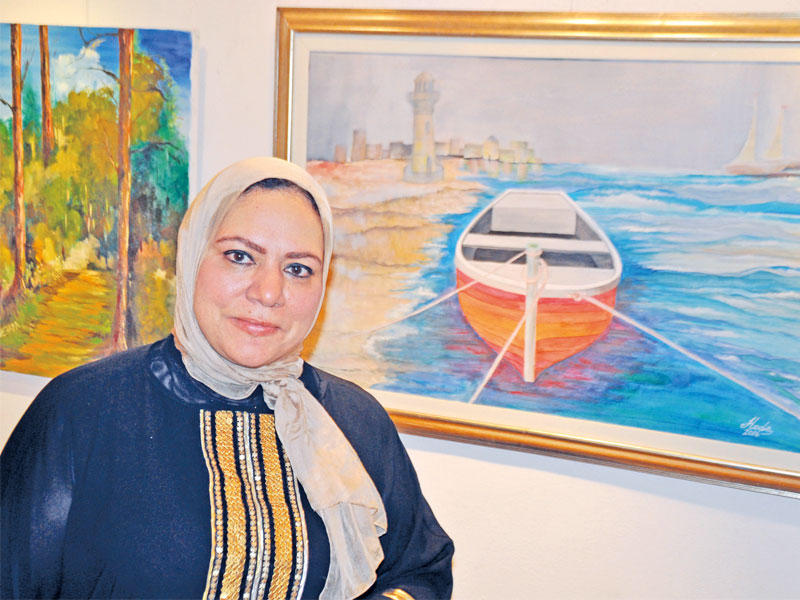 هدى عبد المنعم ولوحتهاn