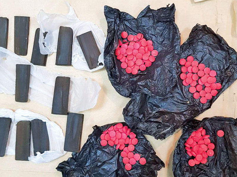 جانب من المضبوطات