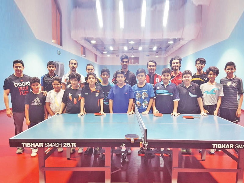 جانب من استعدادات منتخبات كرة الطاولة