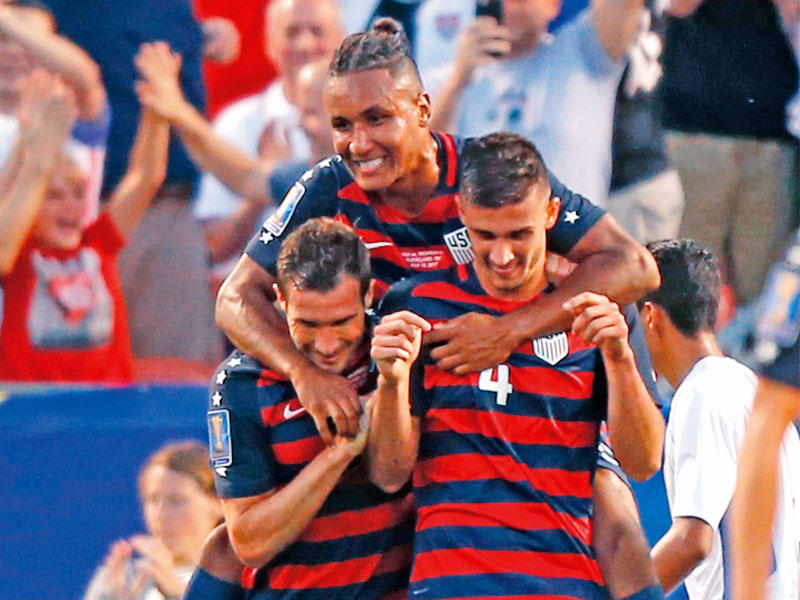 فرحة لاعبي المنتخب الأميركي