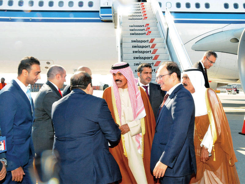 ولي العهد لدى وصوله إلى الولايات المتحدةn