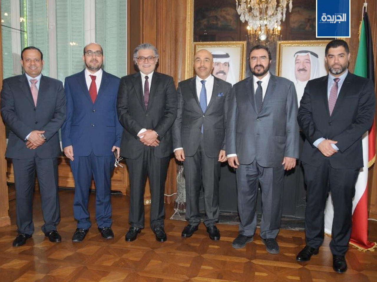 سفير دولة الكويت لدى باريس سامي السليمان والوفد البرلماني الزائر