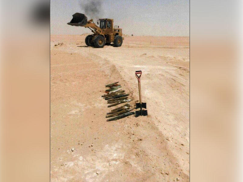 جانب من الاسلحة المرصودة في المطلاع