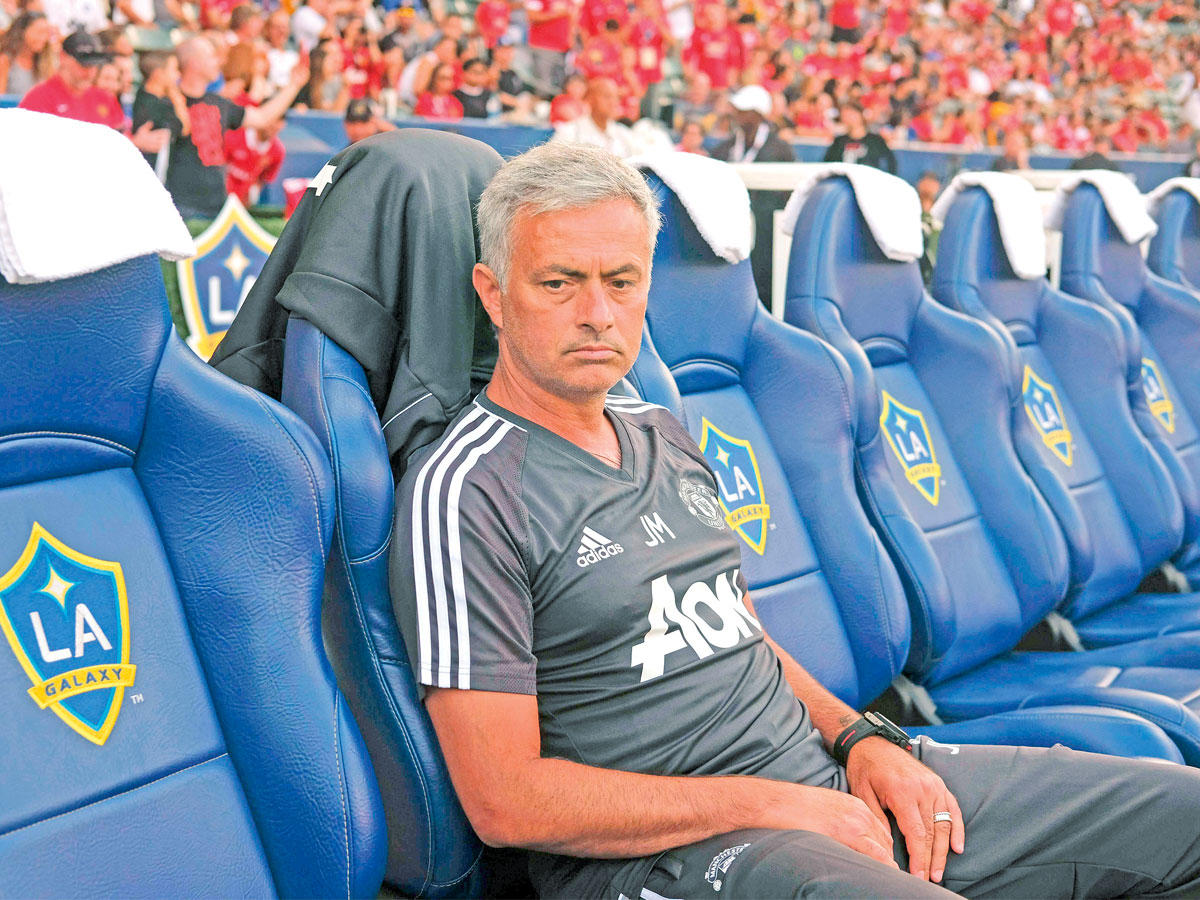 مدرب نادي مانشستر يونايتد الإنكليزي جوزيه مورينيو