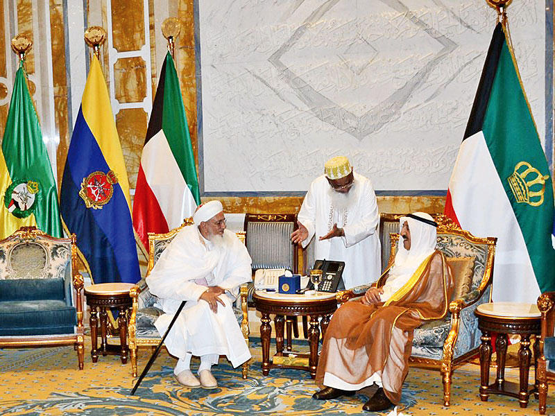 صاحب السمو مستقبلاً سلطان البهرة د. مفضل سيف الدين أمس