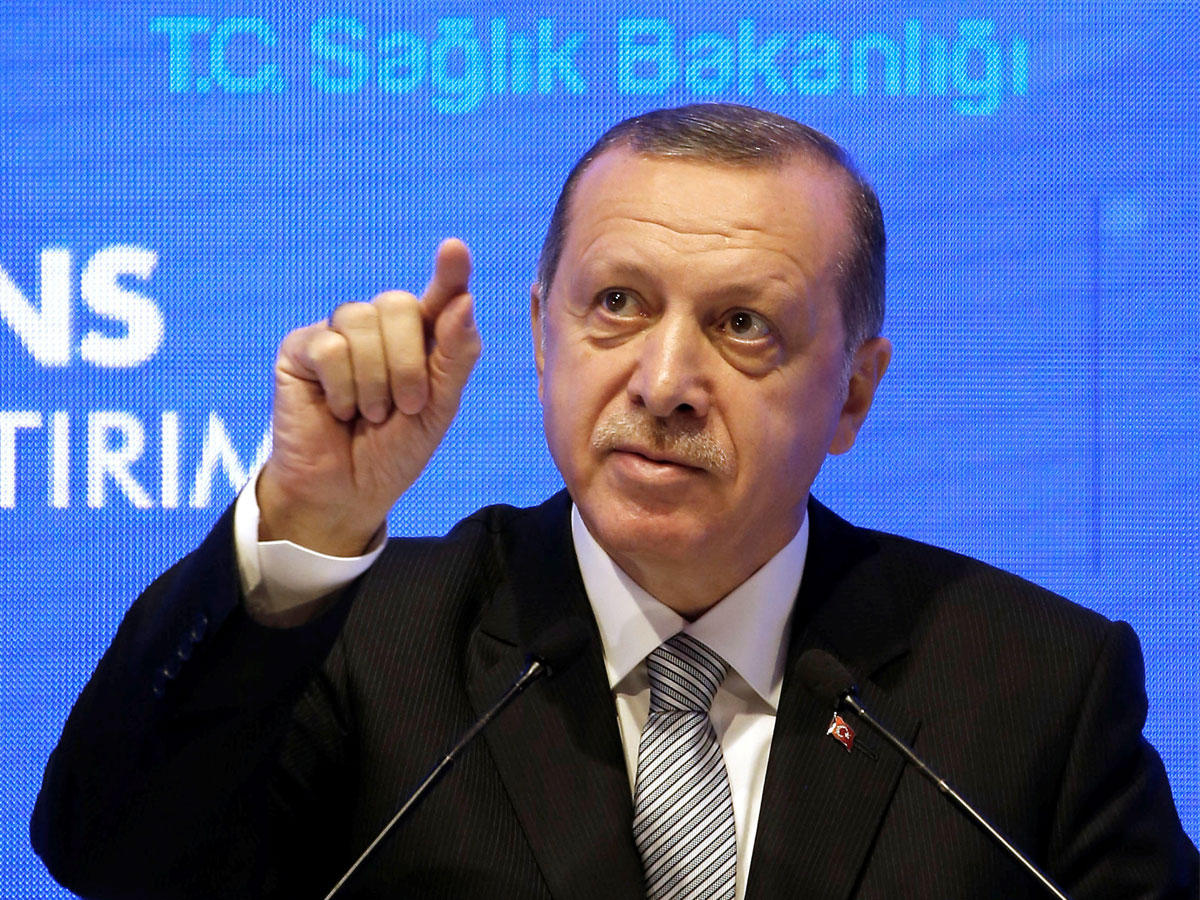 إردوغان متحدثاً خلال احتفال في أنقرة (رويترز)n