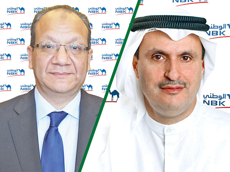  رئيس مجلس إدارة بنك الكويت الوطني- مصر عصام الصقر -  العضو المنتدب لبنك  الكويت الوطني- مصر د. ياسر حسن