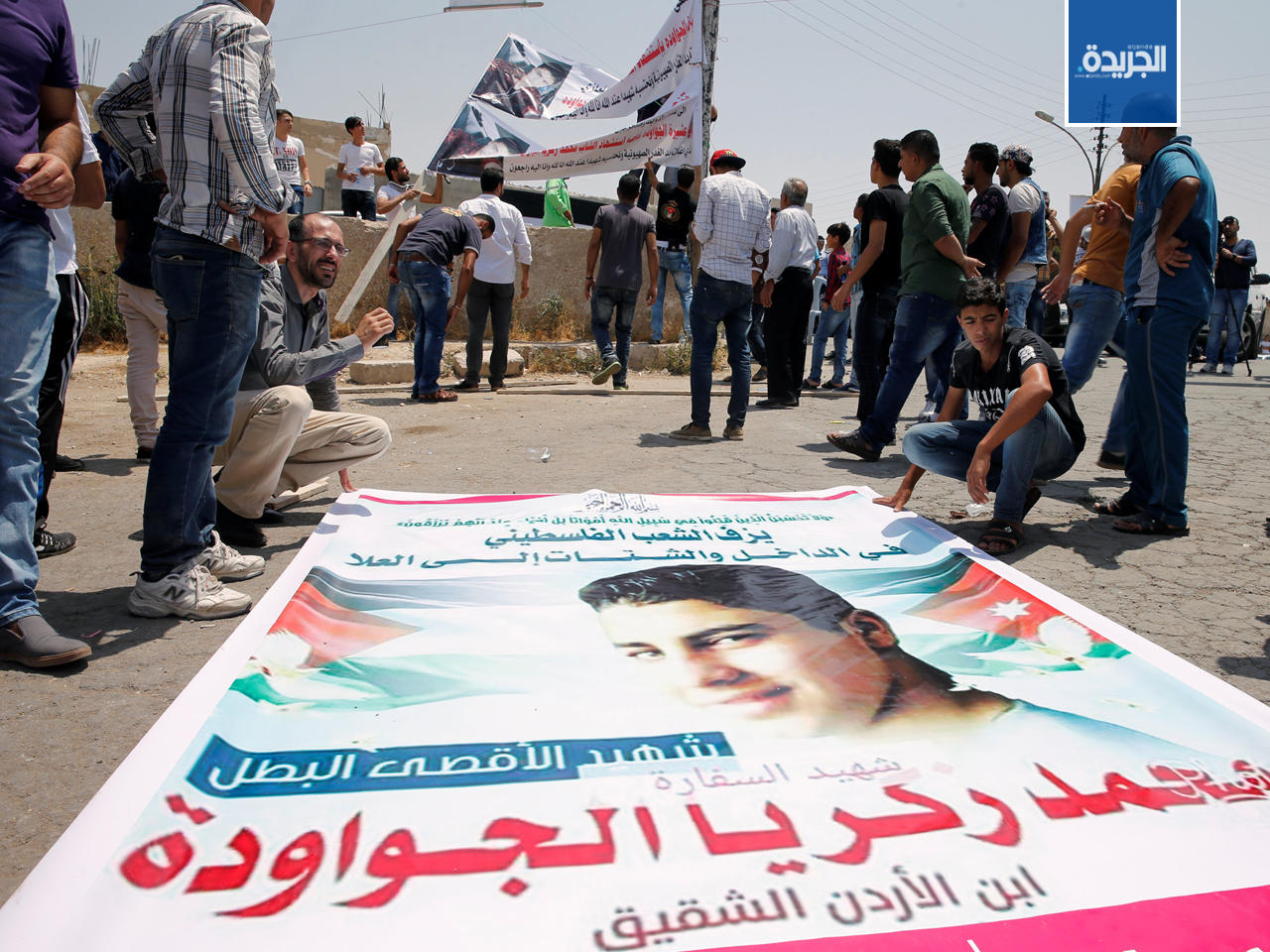 تشييع محمد الجواودة الذي قُتل برصاص حارس السفارة الإسرائيلية