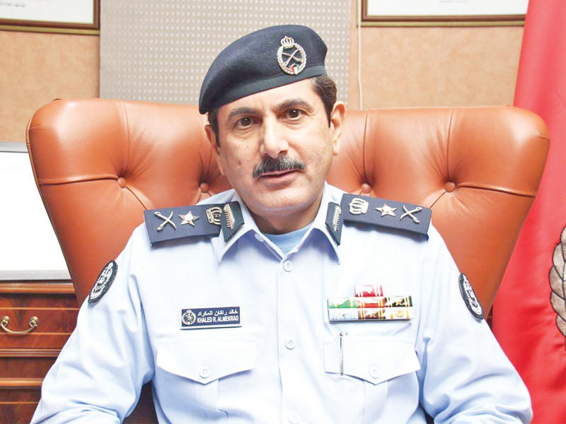 المدير العام للادارة العامة للإطفاء، الفريق خالد المكراد