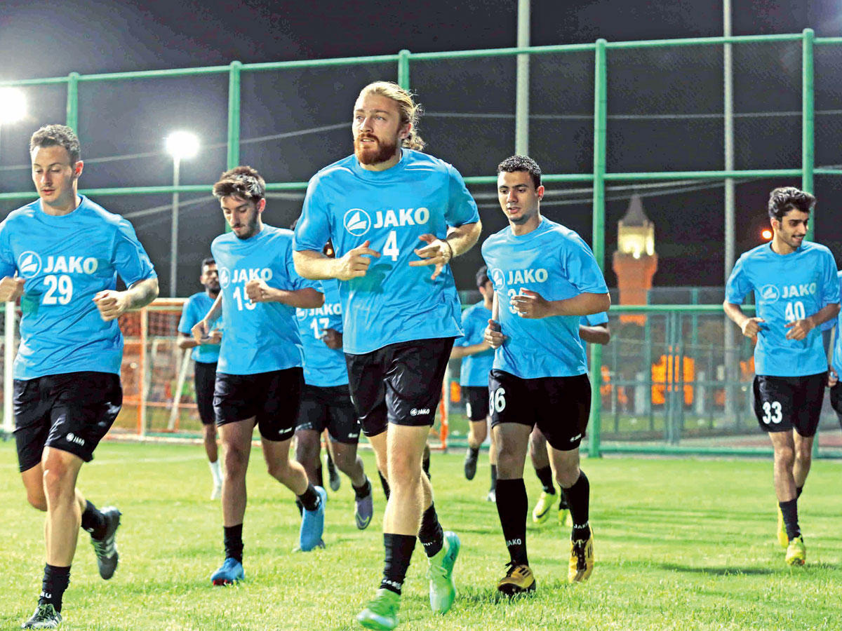 جانب من تدريب اليرموك  (تصوير جورج رجي)