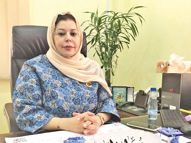 مديرة إدارة خدمات المختبرات الطبية في وزارة الصحة د. دعاء الخالدي