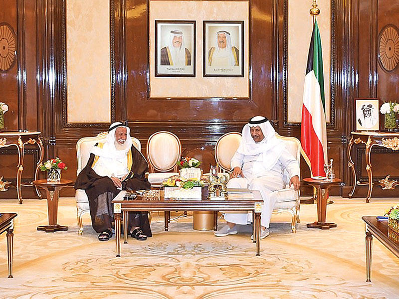 المبارك مستقبلاً رئيس جمعية الإصلاح الاجتماعي