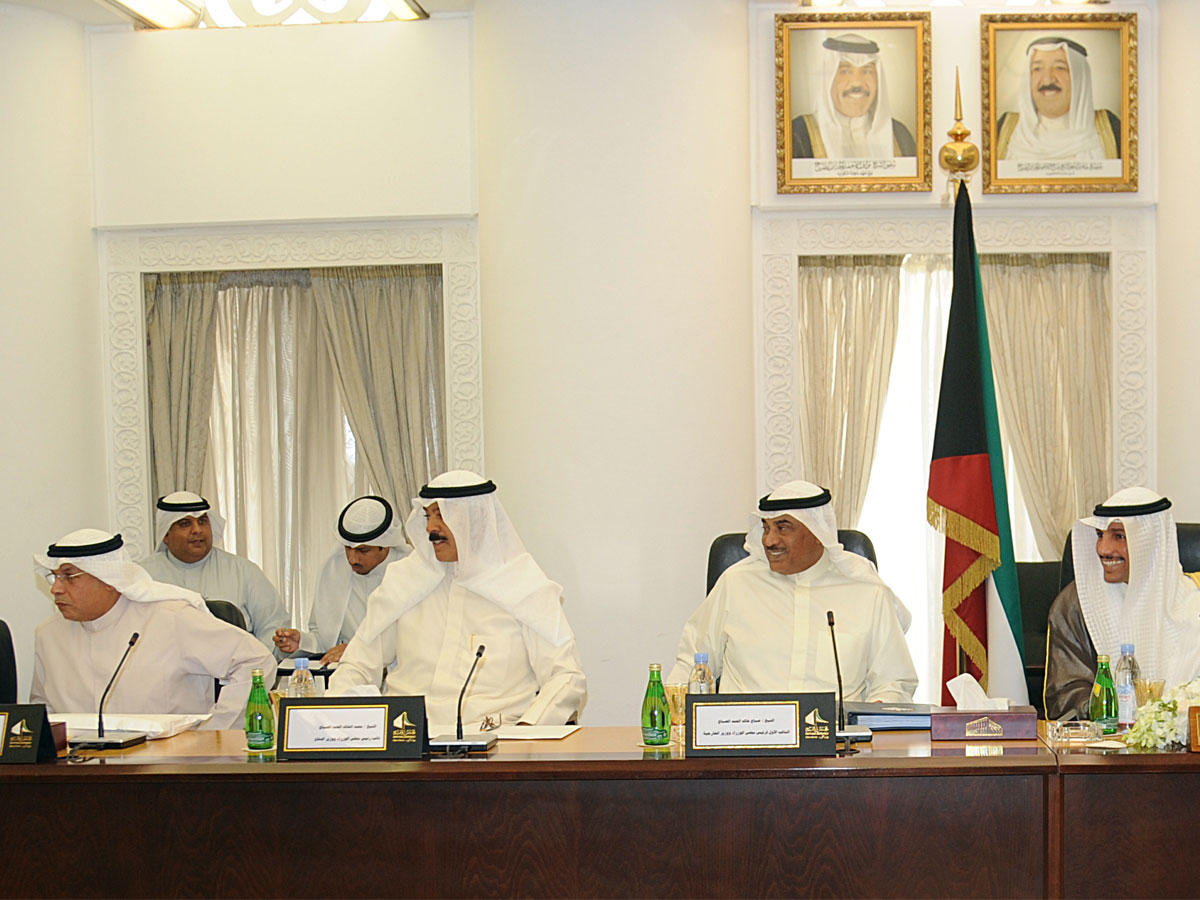  الاجتماع النيابي- الحكومي الذي ترأسه رئيس مجلس الأمة مرزوق الغانم أمس