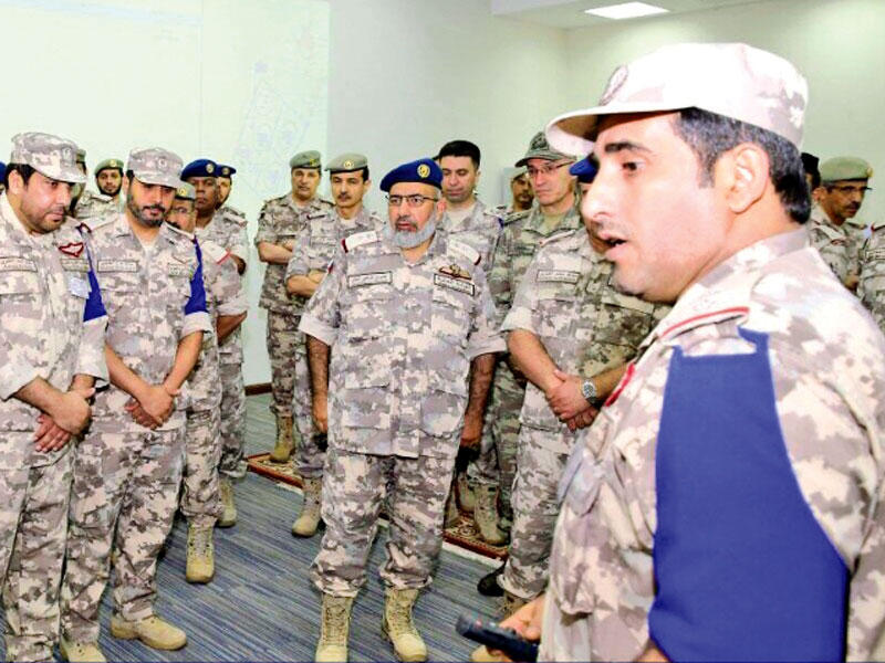 صورة نشرتها وزارة الدفاع القطرية على حسابها بـ«تويتر» في ختام مناورات «الدرع الحديدية» المشتركة مع تركيا  اليوم 