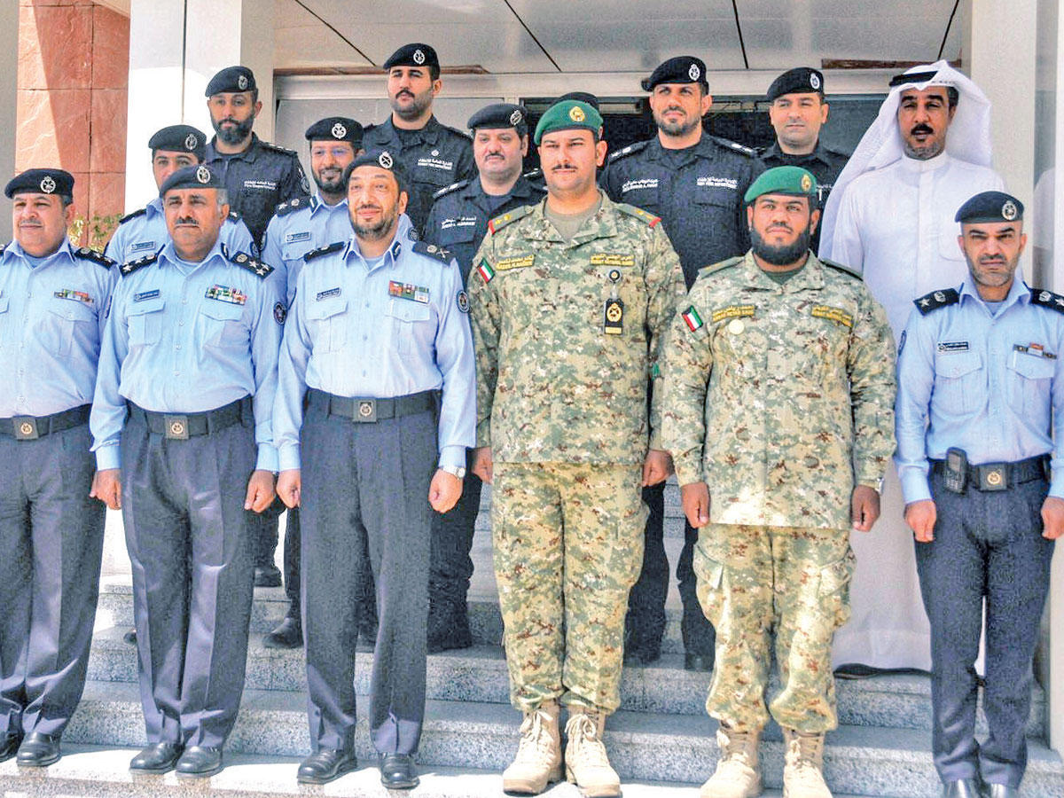 التركيت والشطي مع ضباط الحرس الوطني