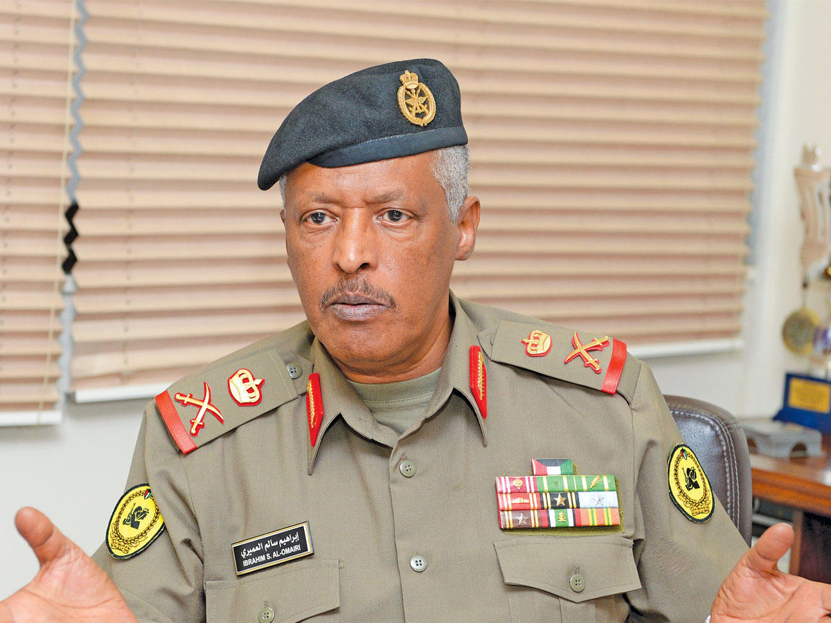  رئيس هيئة الخدمة الوطنية العسكرية اللواء الركن إبراهيم العميري