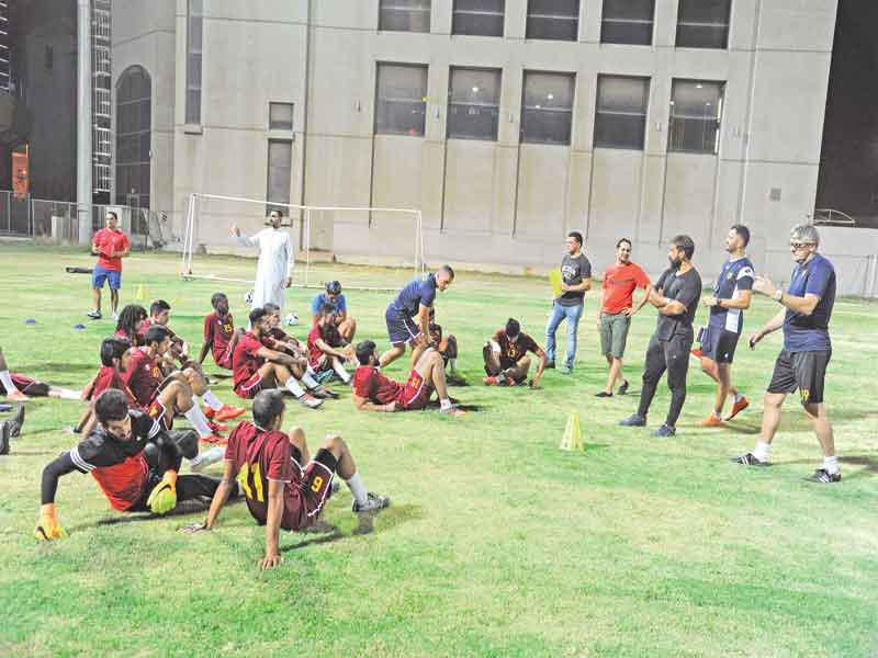 جانب من تدريب الاصفر