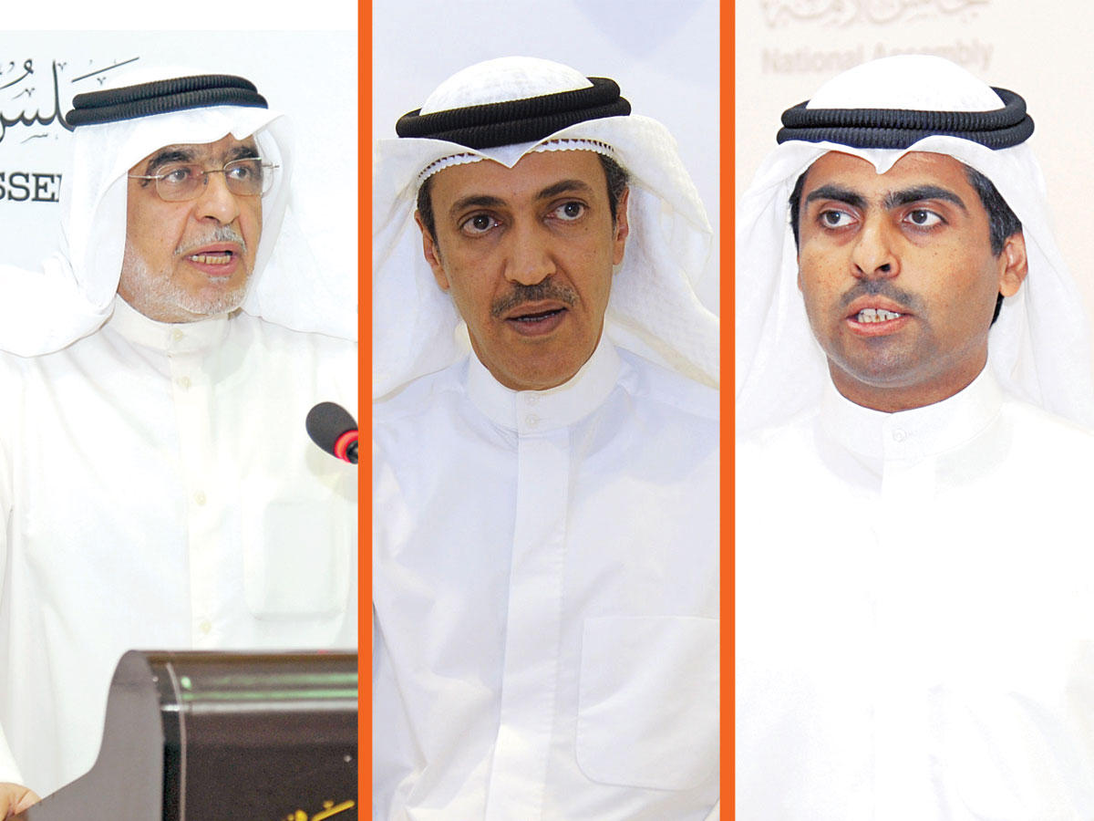 النائب رياض العدساني - النائب خالد العتيبي - النائب عدنان عبدالصمد