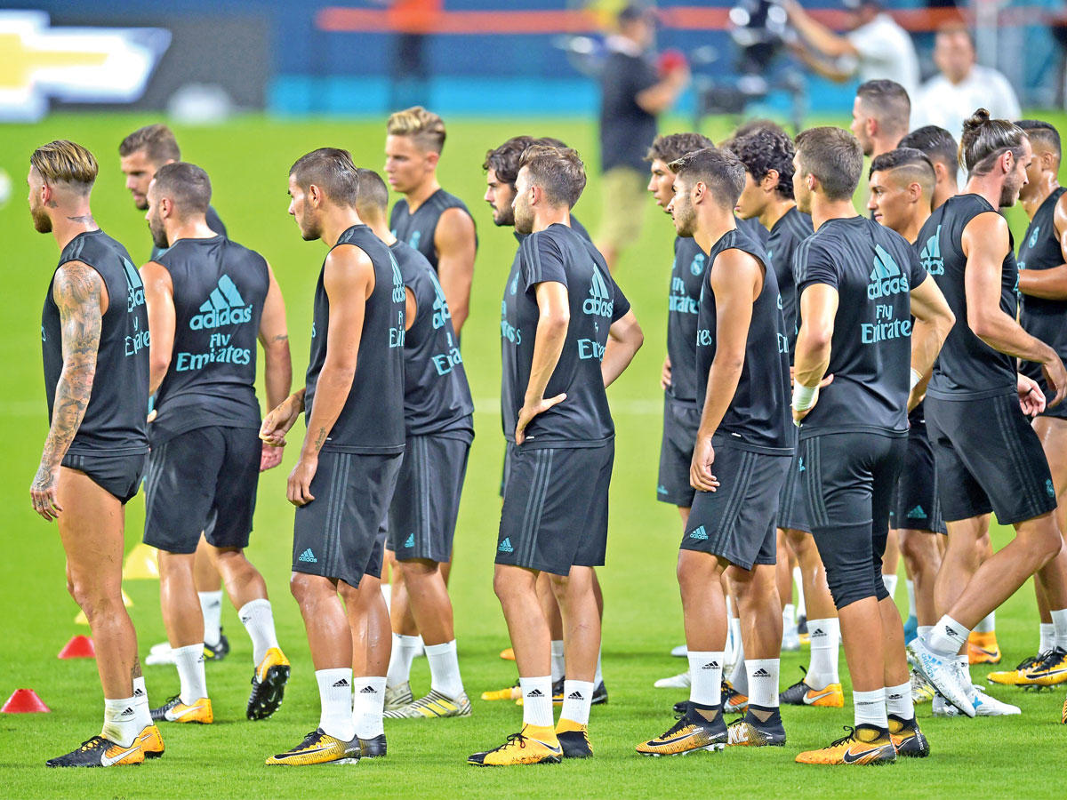 جانب من تدريبات ريال مدريد