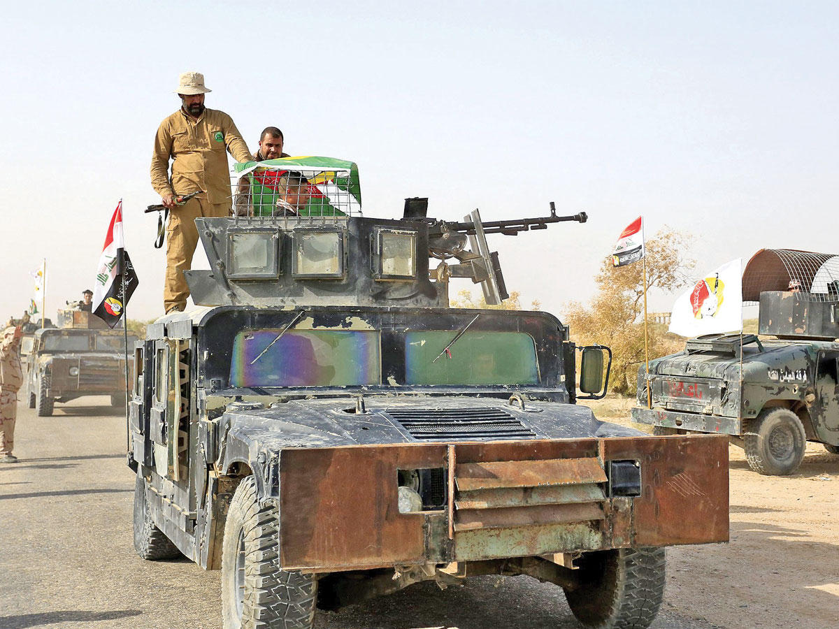  وحدات من قوات النخبة متوجهة إلى قضاء تلعفر أمس  (إي بي أيه)