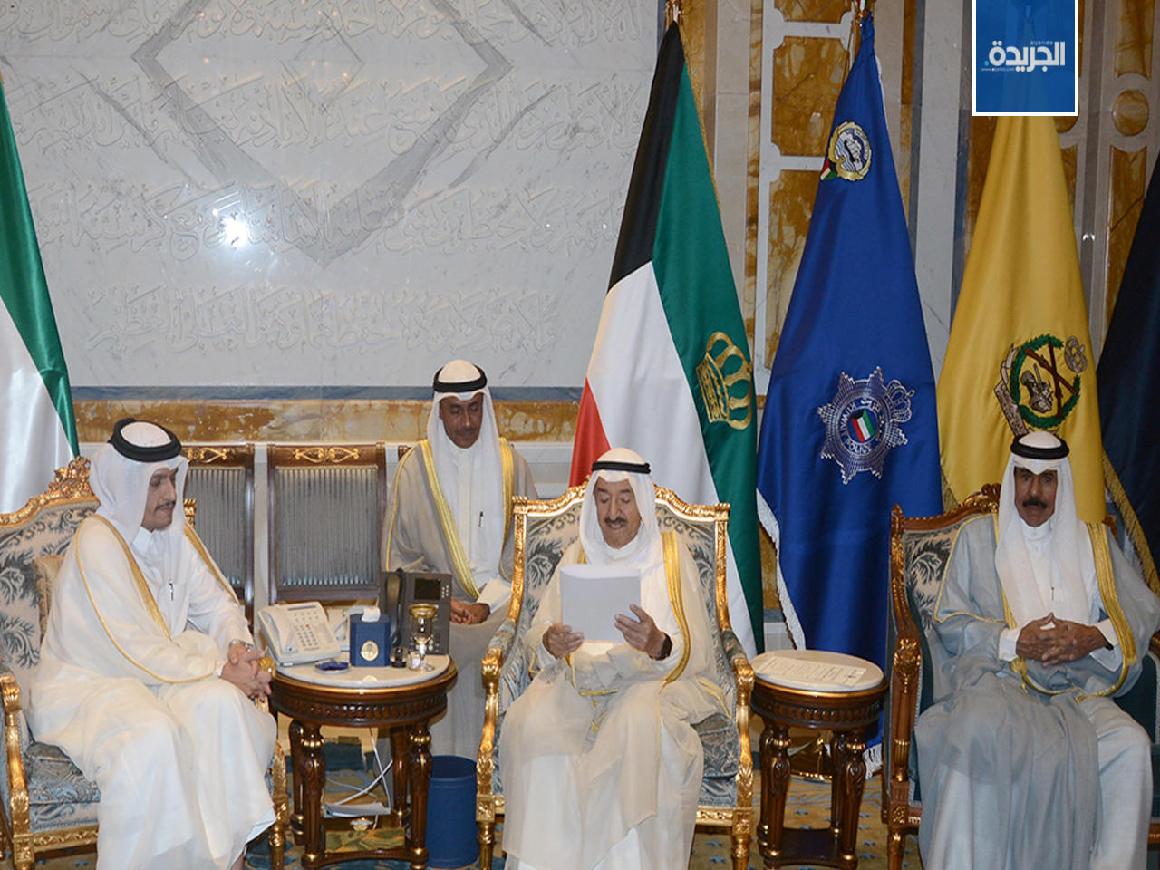 سمو الأمير البلاد وبحضور سمو ولي العهد يستقبل وزير خارجية دولة قطر