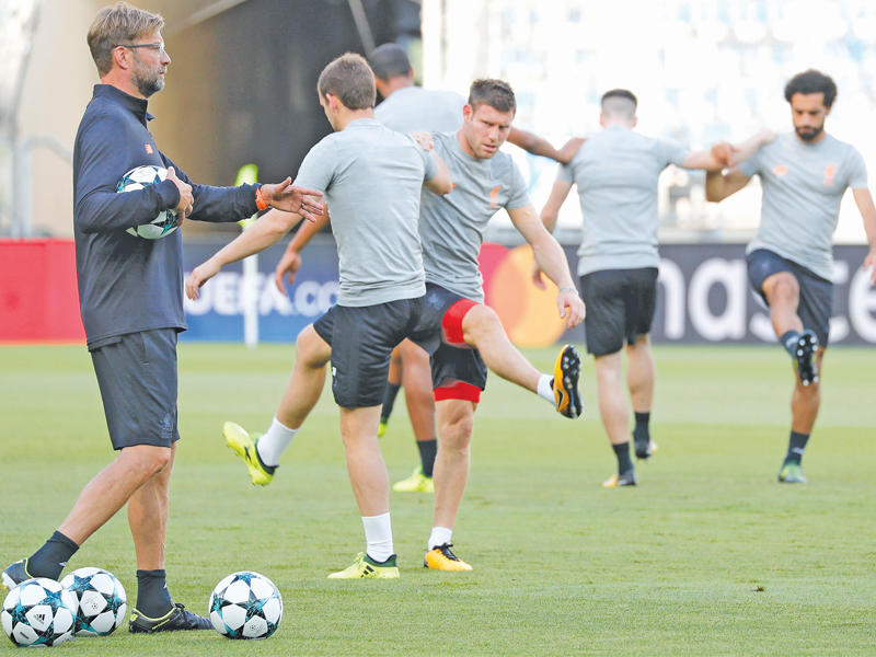 جانب من تدريبات ليفربول