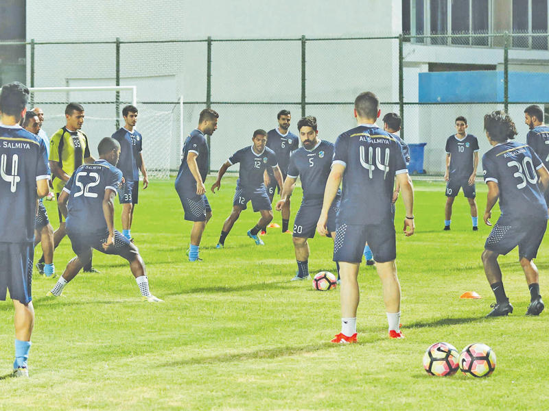 من تدريبات السالمية قبل المغادرة إلى المعسكر