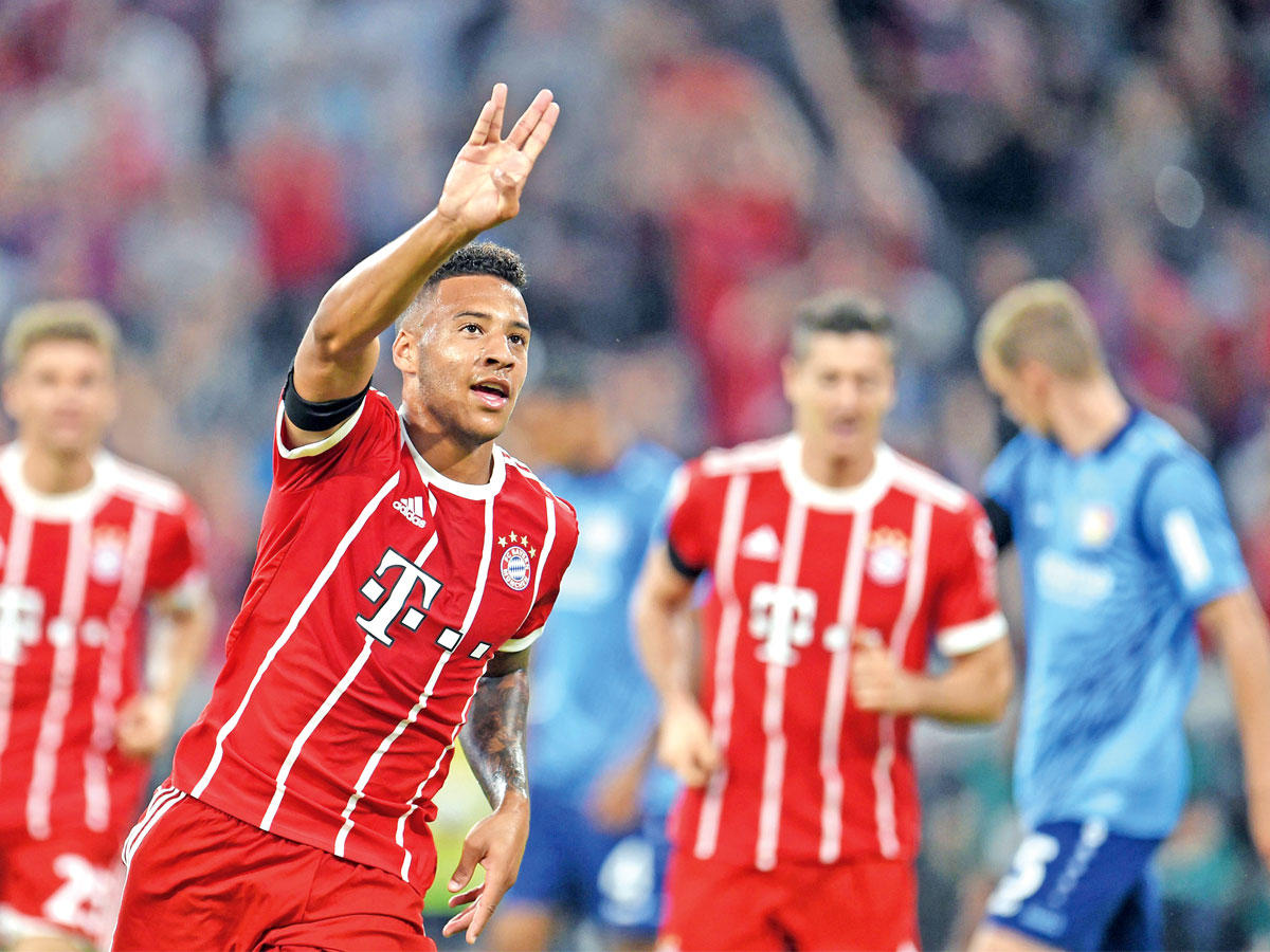 توليسو يحتفل بتسجيل الهدف الثاني للبايرن