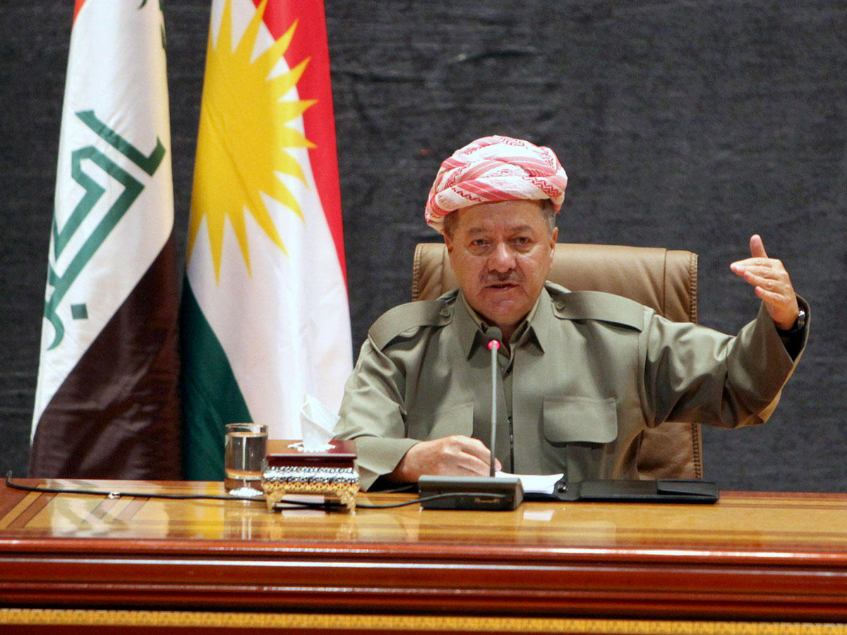  رئيس إقليم كردستان العراق مسعود البارزاني