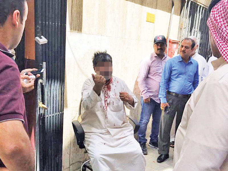 المحاسب المصاب في مسرح الجريمة