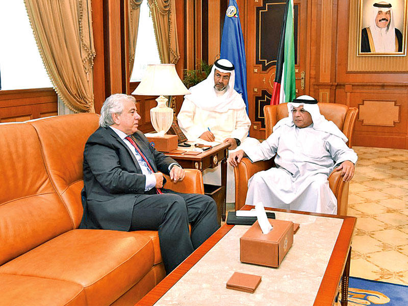 الجراح مستقبلا سفير البرازيل