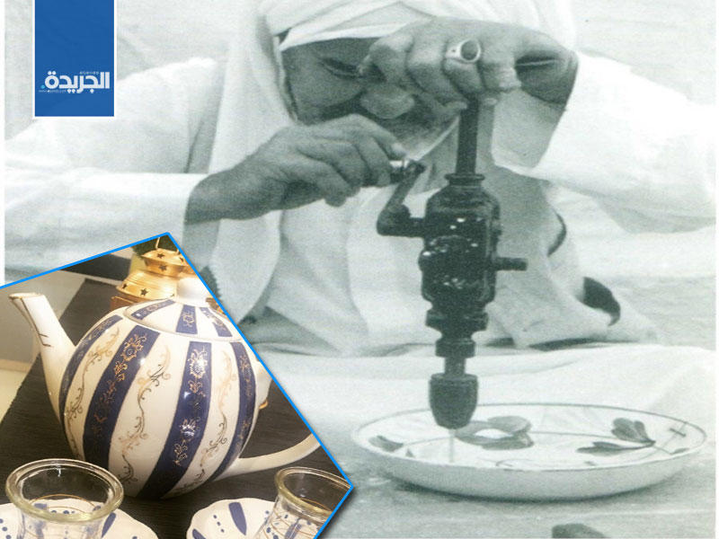  التسبيت إحدى الطرق التقليدية القديمة التي عالج بها الكويتيون الكسور التي قد تتعرض لها بعض الأواني المنزلية