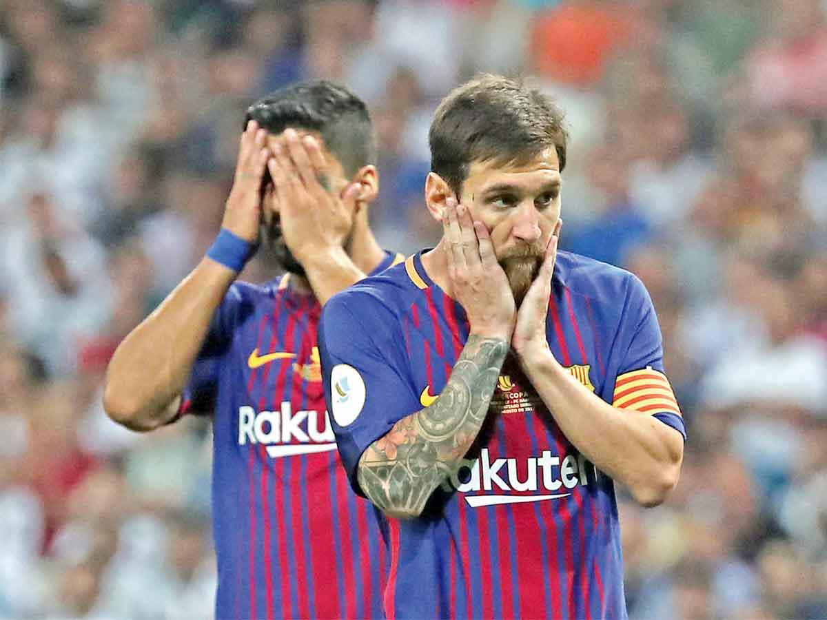 ميسي خلال مباراة سابقةn