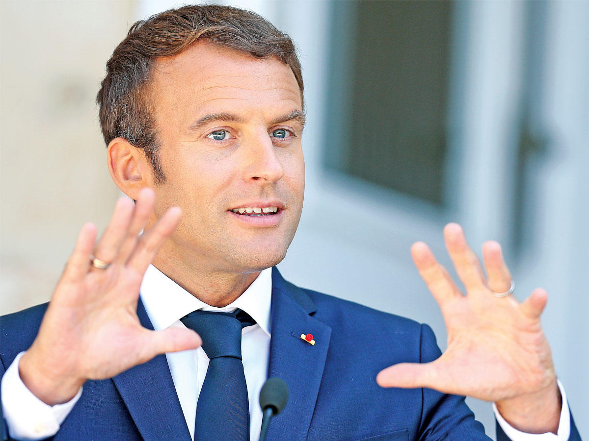 الرئيس الفرنسي إيمانويل ماكرون