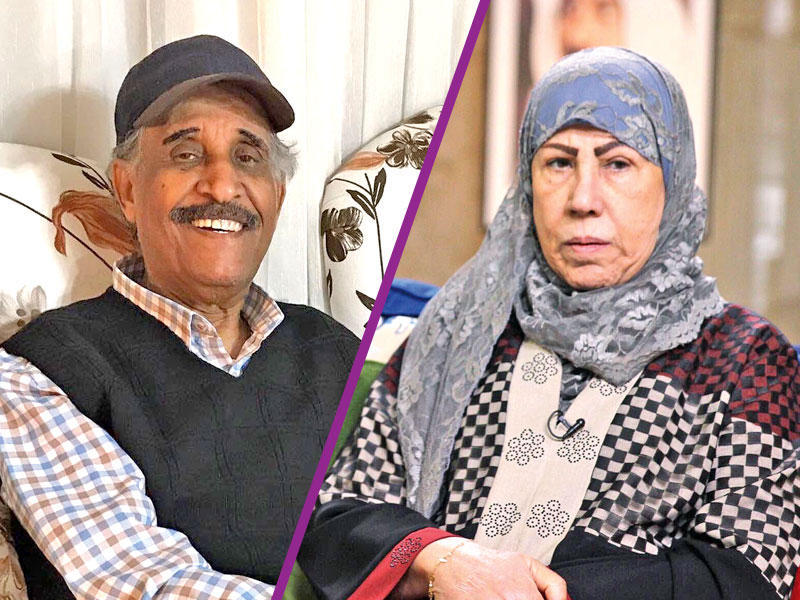 مريم الصالح و محمد جابر بعد تماثله للشفاء