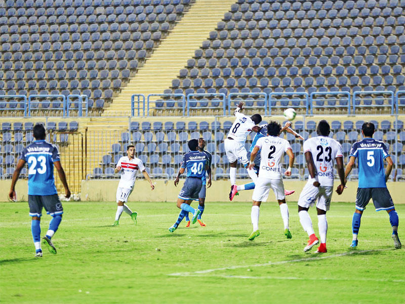 جانب من لقاء السالمية والزمالك