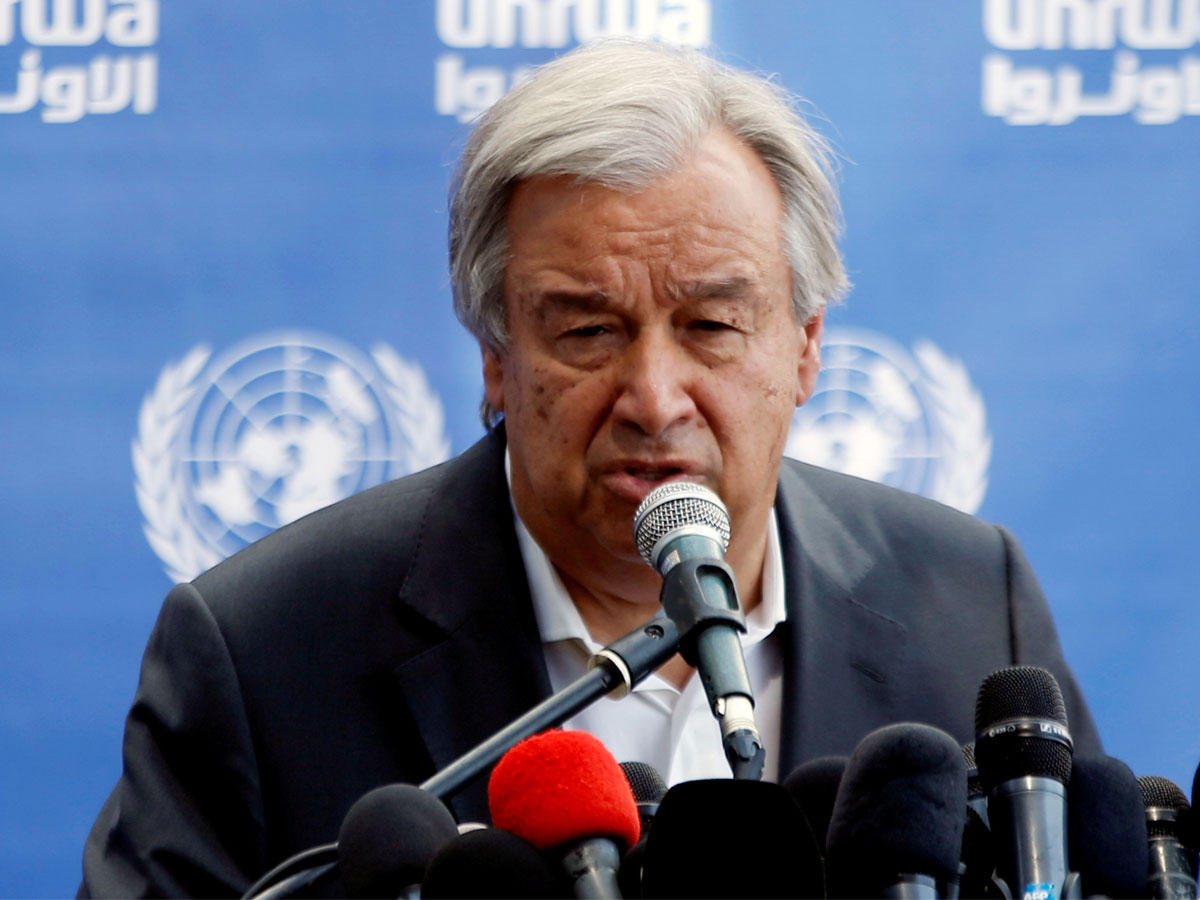 الأمين العام للأمم المتحدة أنطونيو غوتيريس