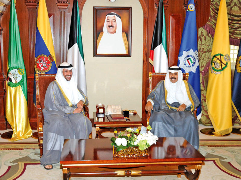 ولي العهد مستقبلاً الغانم أمس