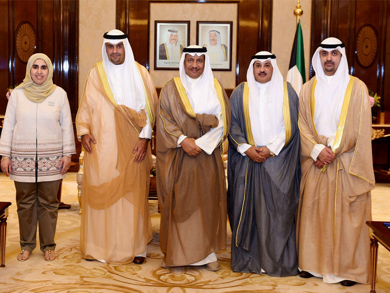 المبارك خلال استقباله الوكلاء الجدد المعينين أمس