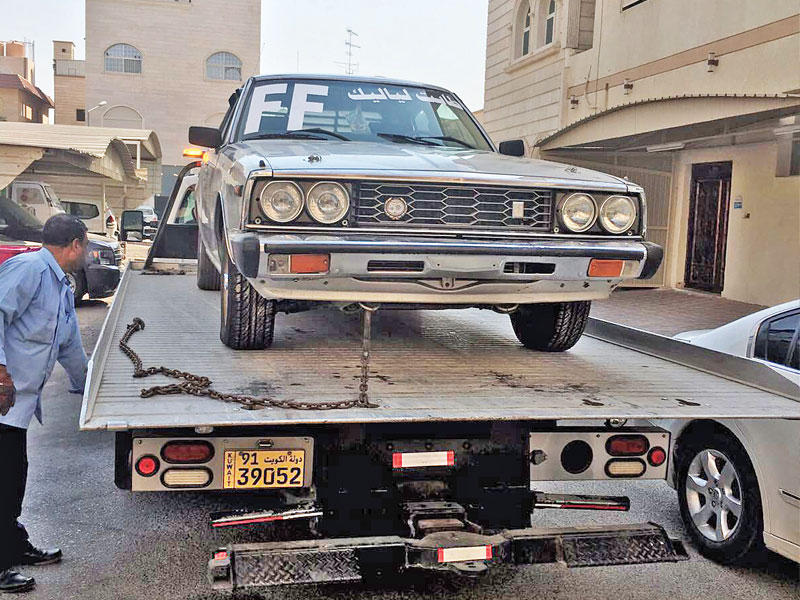 سحب سيارة احد المستهترين