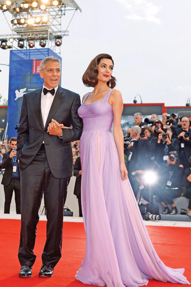 أمل وجورج كلوني في مهرجان فينيسيا