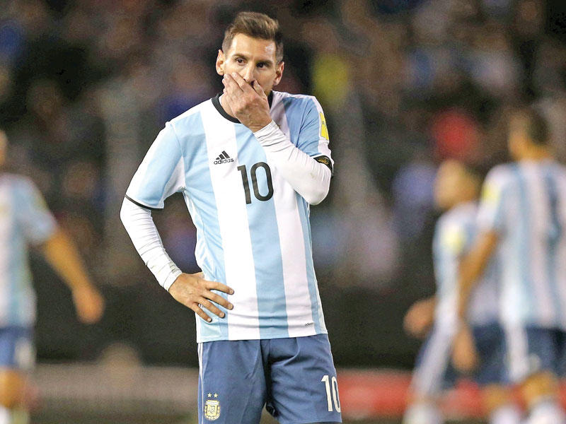 ميسي نجم المنتخب الأرجنتيني
