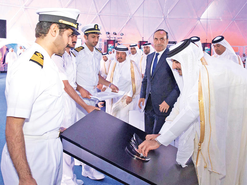 أمير قطر يفتتح ميناء حمد البحري في الدوحة الثلاثاء الماضي   (أ ف ب)