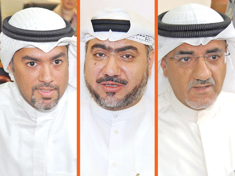 خليل عبدالله , خالد الشطي , عمر الطبطبائي 