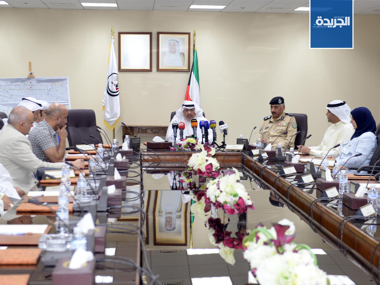 جانب من المؤتمر الصحفي المشترك لمناقشة استعدادات استقبال العام الدراسي الجديد