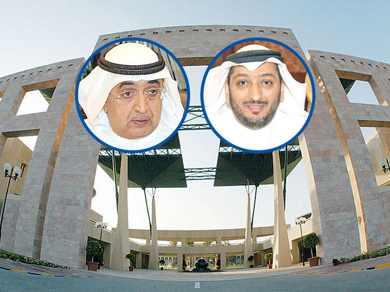 مساعد نائب مدير جامعة الكويت لنظم المعلومات والتعليم عن بُعد د. عمار الحسيني - عميد كلية التربية بجامعة الكويت د. بدر العمر