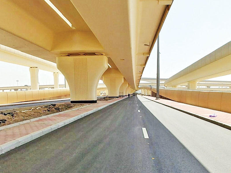 جانب من طريق المستشفيات بالجهراء