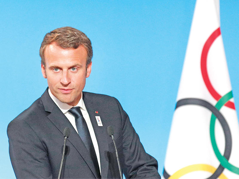 الرئيس الفرنسي إيمانويل ماكرون
