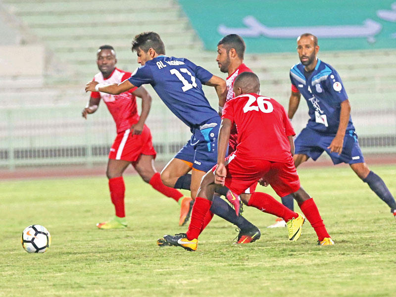 جانب من مباراة الصليبيخات واليرموك