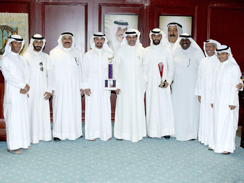 فليطح خلال استقبال الفارس احمد الرويشد